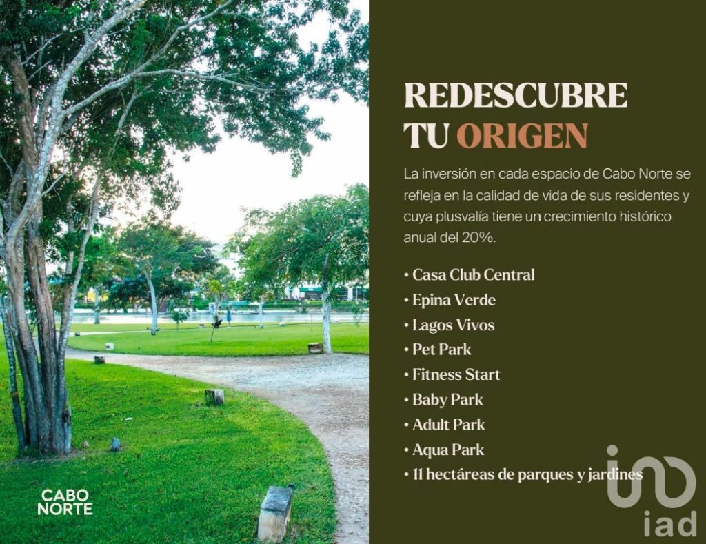 Venta de terreno en Cabo Norte, Mérida, Yucatán.