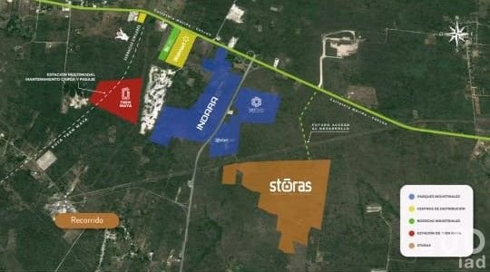 PREVENTA DE TERRENOS INDUSTRIALES  "STORAS" A 3 KMS DE LA ESTACION TEYA DEL TREN MAYA EN YUCATAN