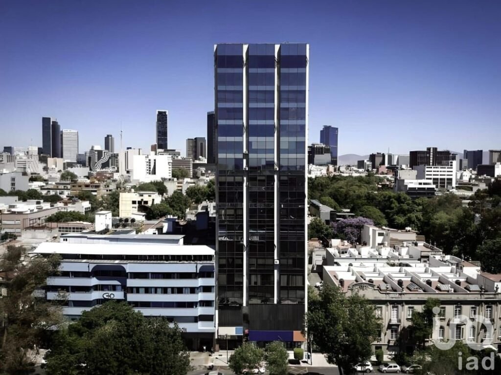 OFICINAS EN RENTA , EDIFICIO DE 15 NIVELES, EN LA COLONIA ROMA NORTE, ALVARO OBREGON.