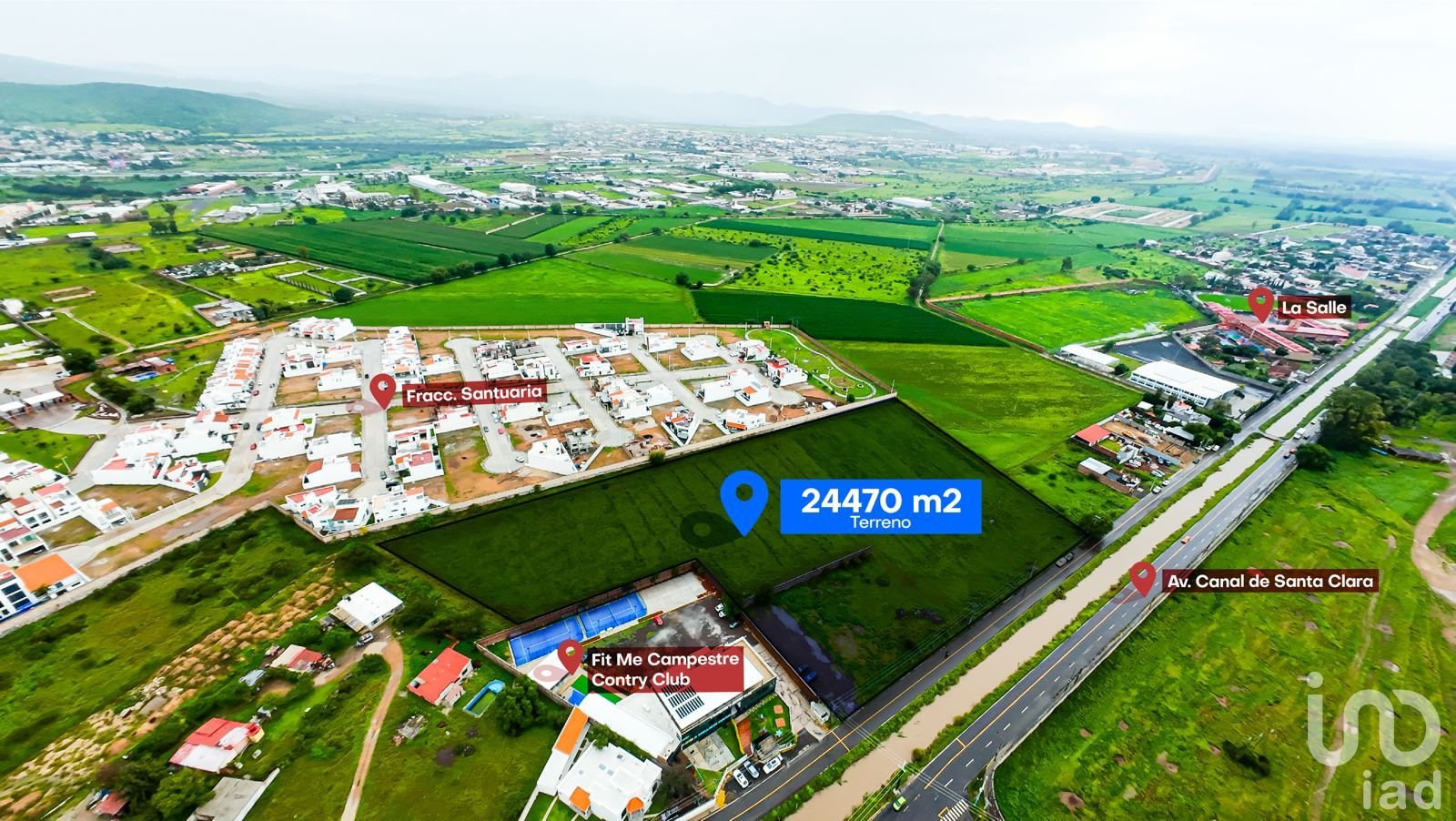 Venta Terreno o Macro en San Juan del Río, Canal de Santa Clara aún costado de SANTUARIA