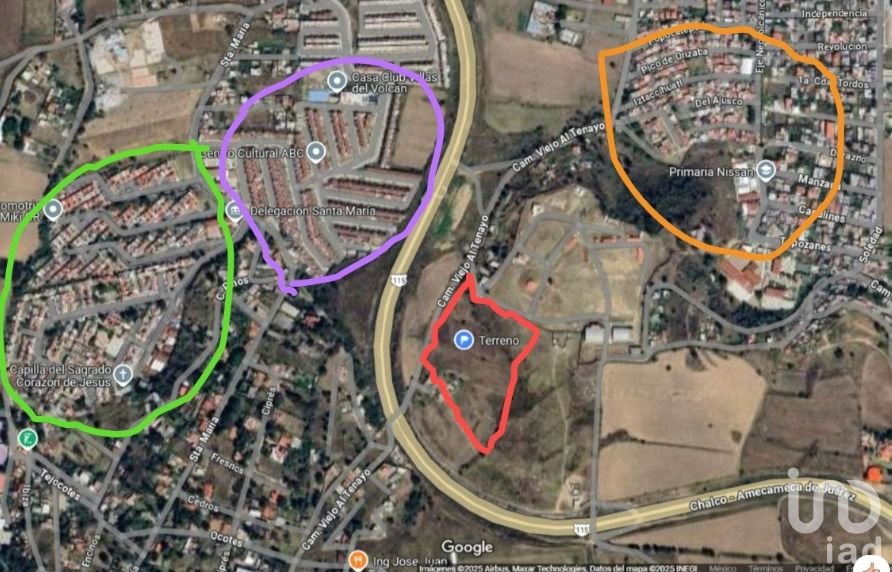 TERRENO EN VENTA TLALMANALCO EDO DE MEX