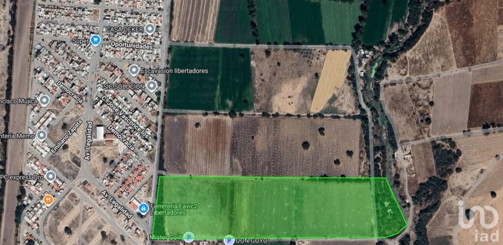 Terreno en venta en Santa Fe Libertadores, el Marques Queretaro