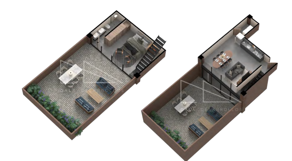 Departamento de doble altura en preventa