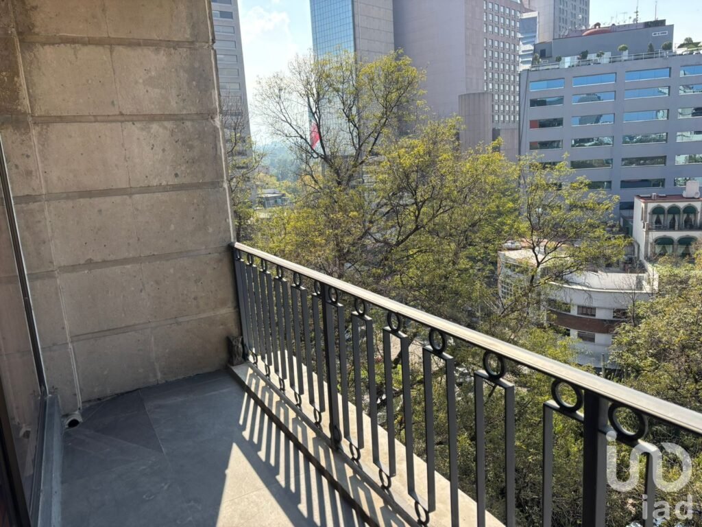 Se renta departamento amueblado con balcón en Galileo Polanco