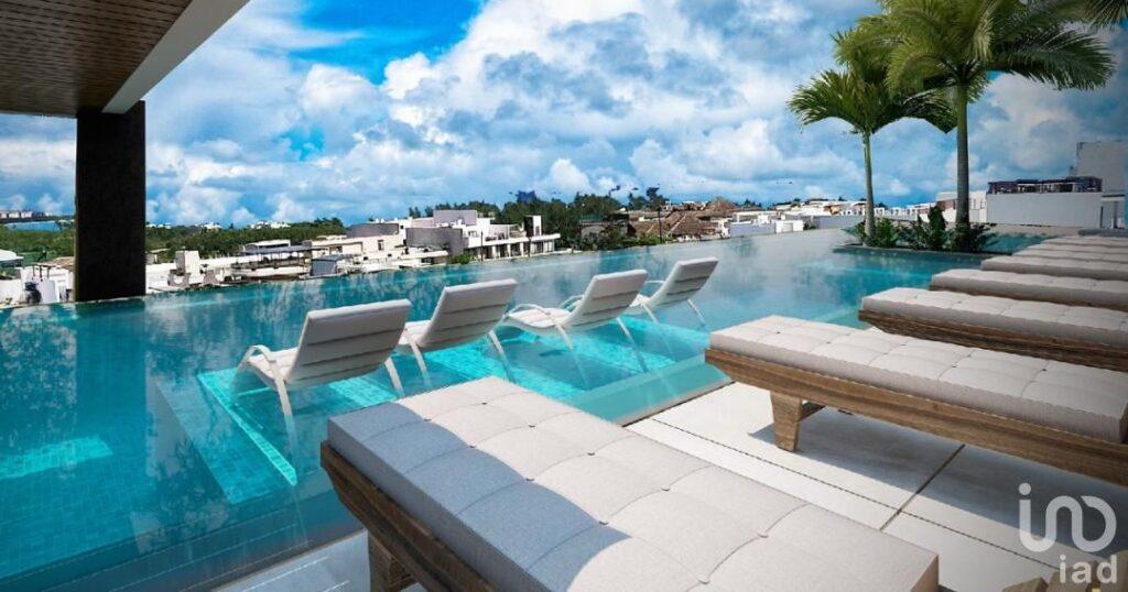 DEPARTAMENTO A PASOS DEL MAR CARIBE, CON ALTA RENTABILIDAD DE INVERSIÓN, EN PLAYA DEL CARMEN.