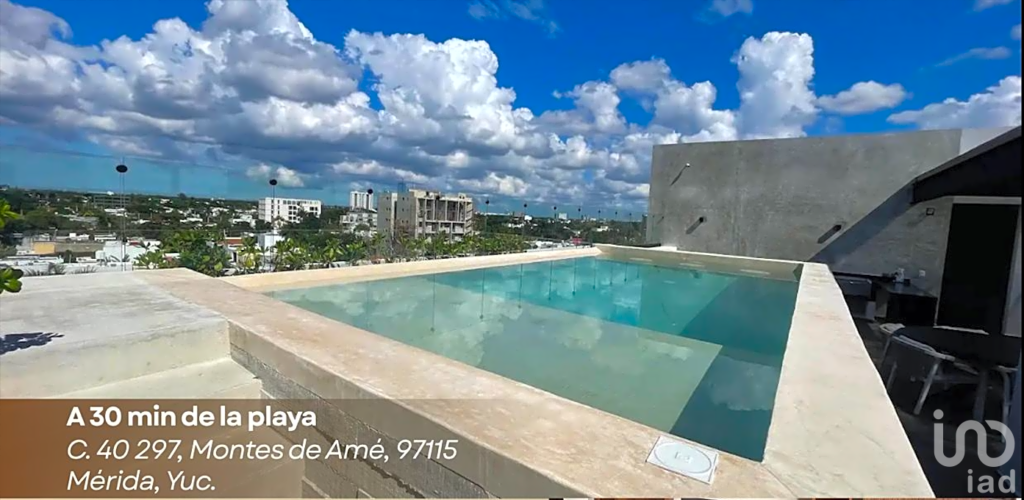Depto. de lujo en Renta AMUEBLADO con alberca, gym y roof garden en Montes de Amé, Merida Yuc.