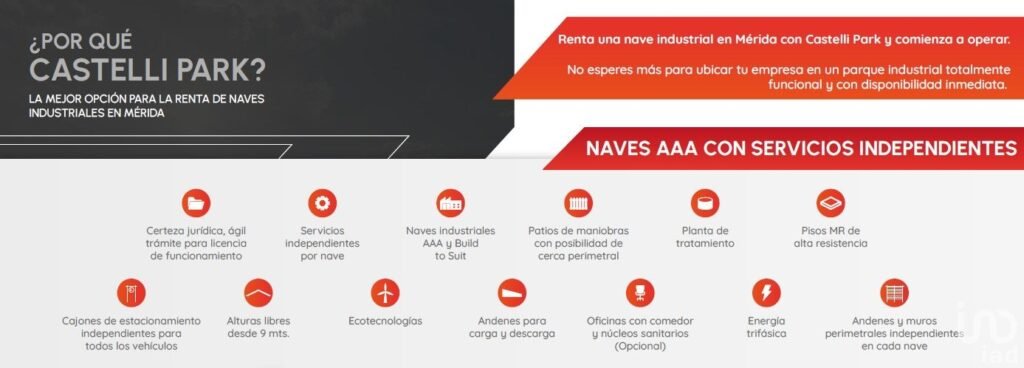 Castelli Park Mérida Yucatan Naves Industriales Premium Aaa y Build To Suit