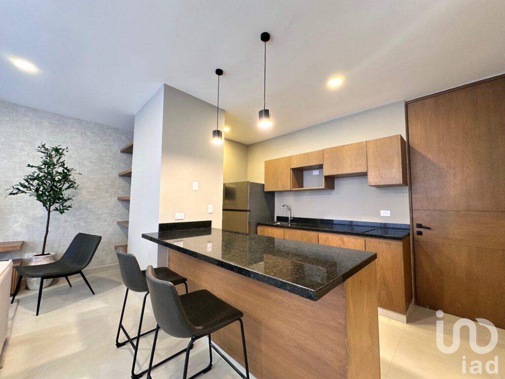 Departamento de una recámara en Colonia Maya con amenidades en preventa