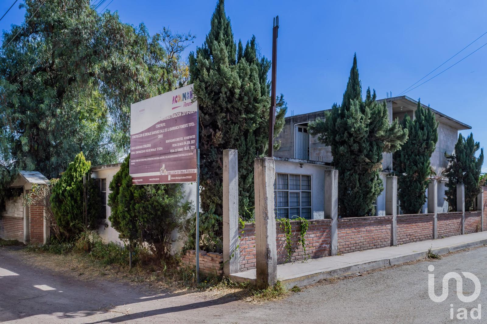 Casa EN VENTA con amplio terreno y opción a crecimiento en San Miguel Totolcingo, Acolman