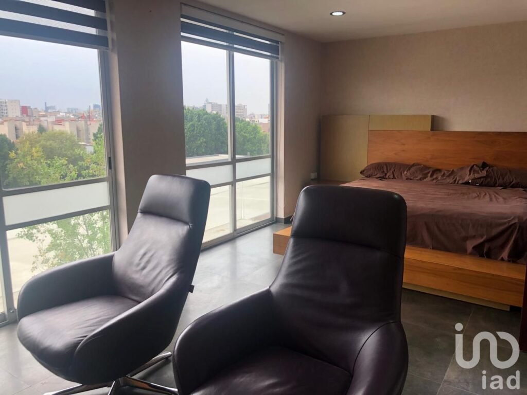 Penthouse amueblado en renta, colonia del valle