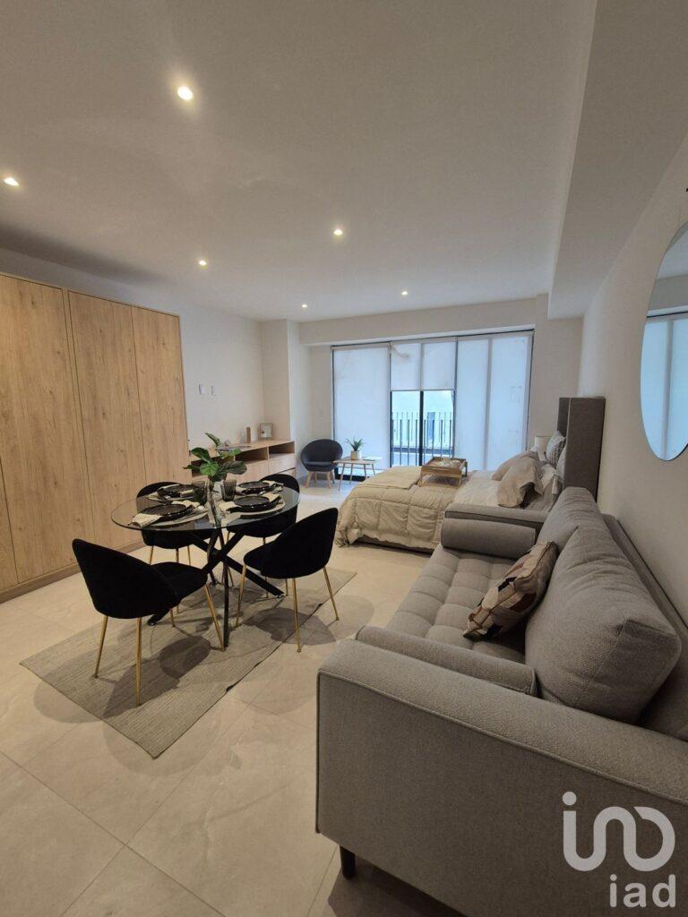 Se vende departamento loft para estrenar  con balcón , Vista al Monumento de la Revolución