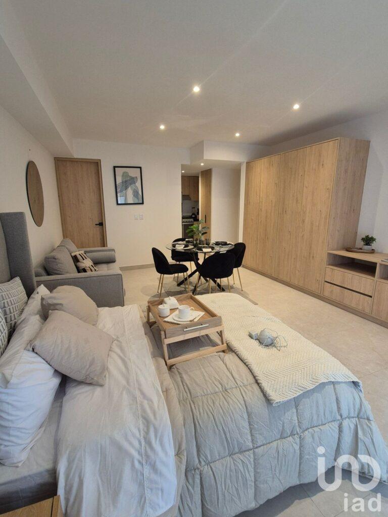 Se vende departamento loft para estrenar  con balcón , Vista al Monumento de la Revolución