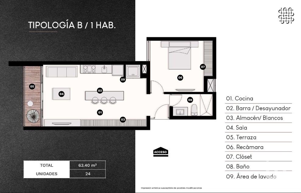 Venta de departamento en Sta. Gertrudis Copó, Mérida, Yucatán.