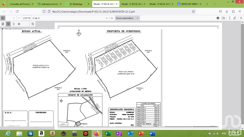Pedro Escobedo, Querertaro, Terreno Industriale 1000 m2