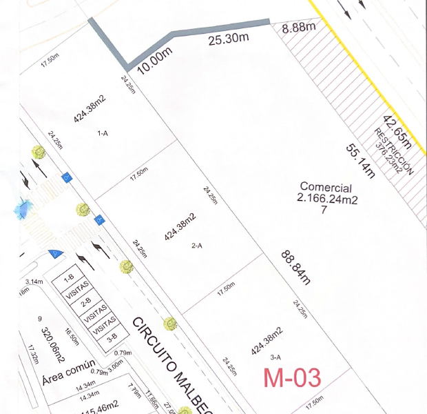 Terreno comercial en venta Capittala Residencial, Aguascalientes