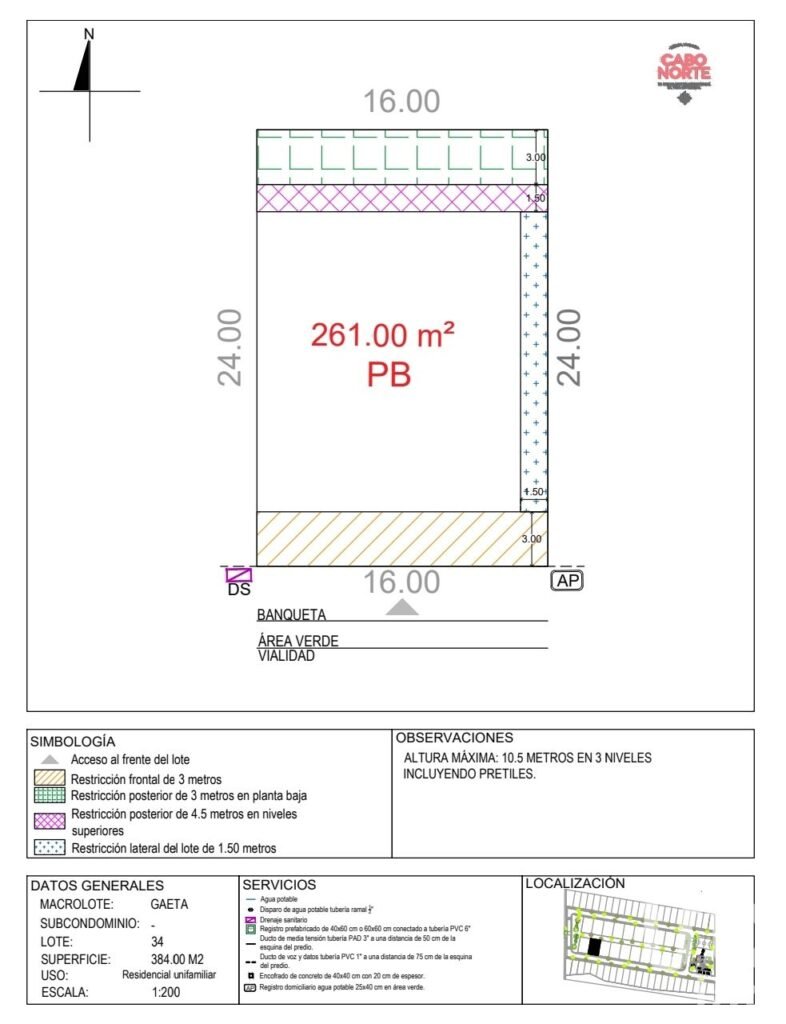 Venta de terreno en Cabo Norte, Mérida, Yucatán.