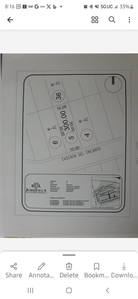 VENTA TERRENO REAL DE JURIQUILLA CASCADAS DEL ENCANTO