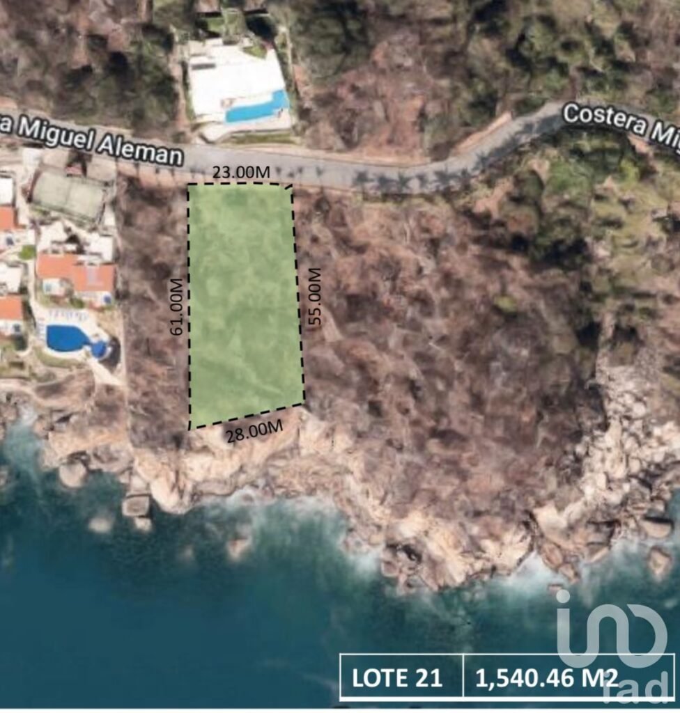 LOTE DE TERRENO CON VISTA AL MAR EN ACAPULCO FRACC BRISAS DEL MARQUES