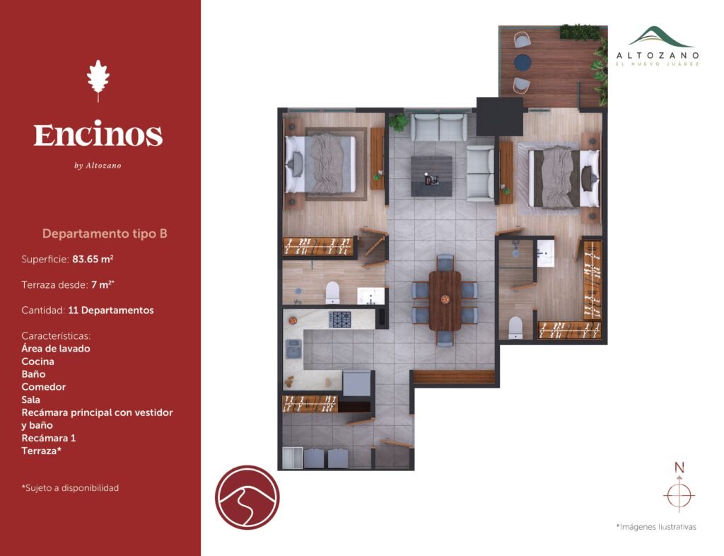 DEPARTAMENTO NUEVO EN VENTA  ALTOZANO CD. JUAREZ CON VISTA AL LAGO TIPO B, CHIHUAHUA