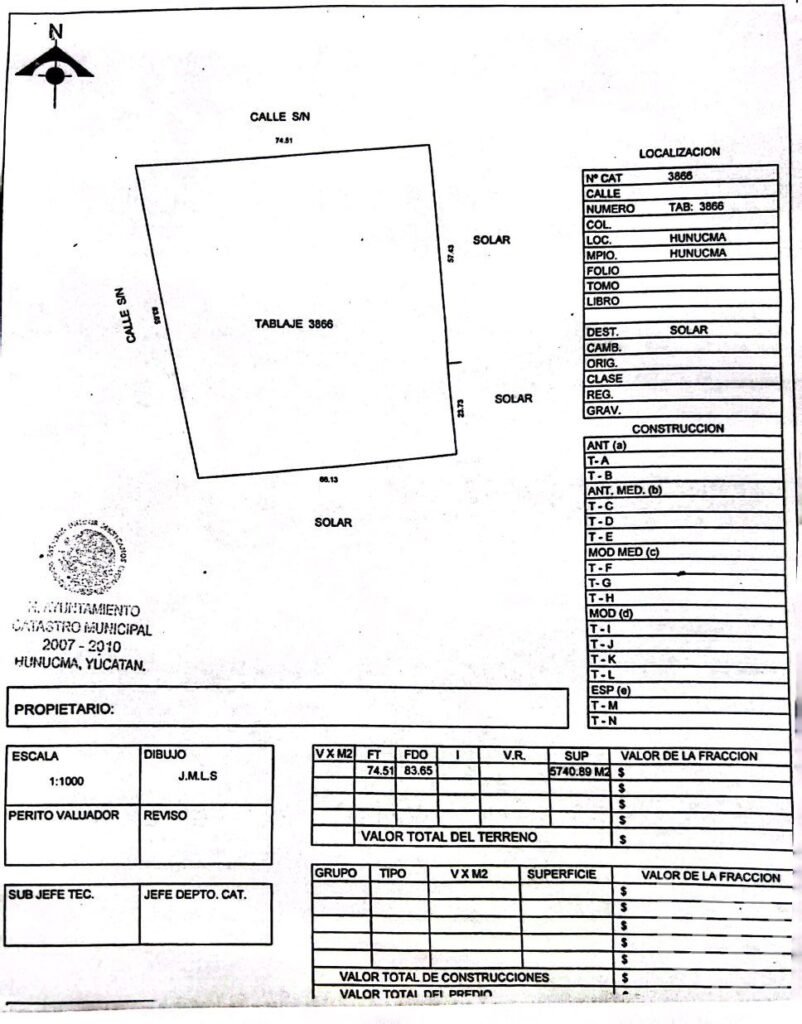 Terreno en Venta Hunucmá  de la playa sisal, Yucatan