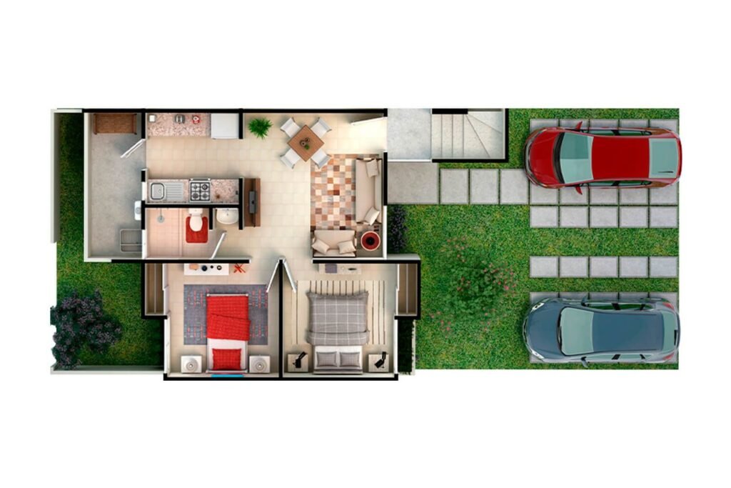 Departamento en VENTA Los Héroes San Pablo, Tecamac - Sauce 2 recamaras (PLANTA ALTA)