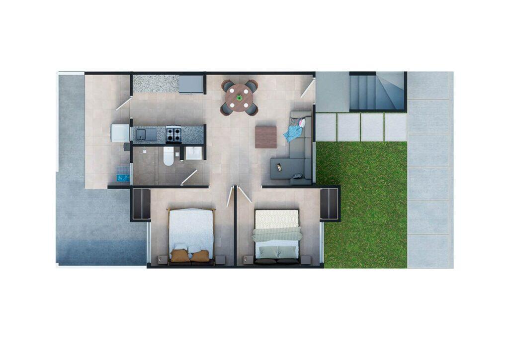 Departamento en VENTA Senderos Tecámac, Plata 2 Recámaras (NIVEL 1) Casa Club con ALBERCA.