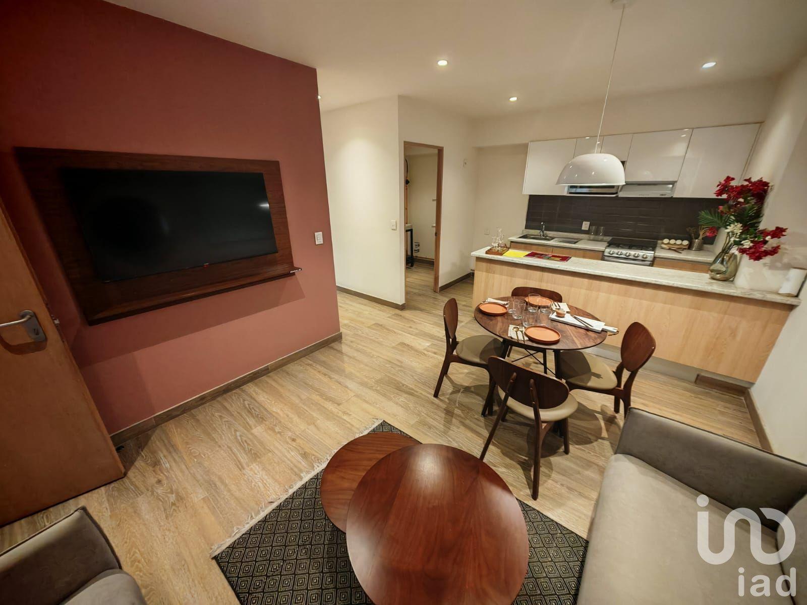 Departamento nuevo en venta, San Rafael, Cuauhtemoc, CDMX 72 m2+ 2m2 balcon