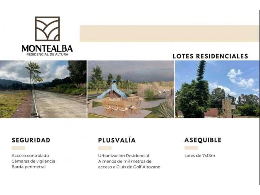 TERRENO EN VENTA JESUS DEL MONTE MORELIA