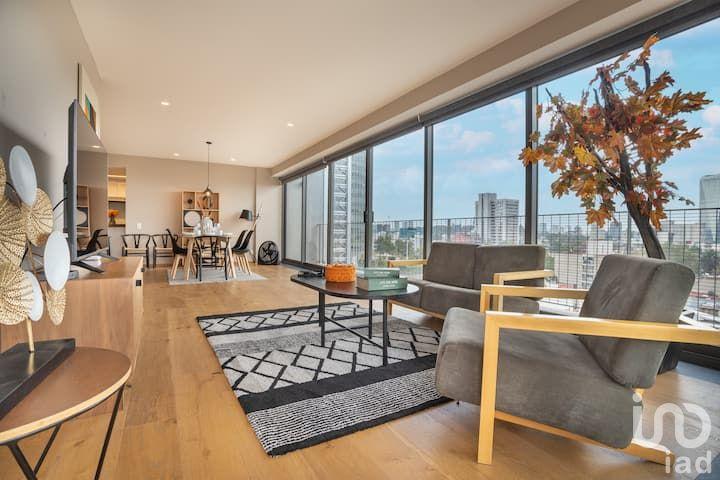 Amplio apartamento de esquina con vistas: balcón en Condesa