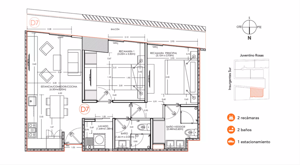 Deparatamento  en  Renta Guadalupe Inn  CDMX
