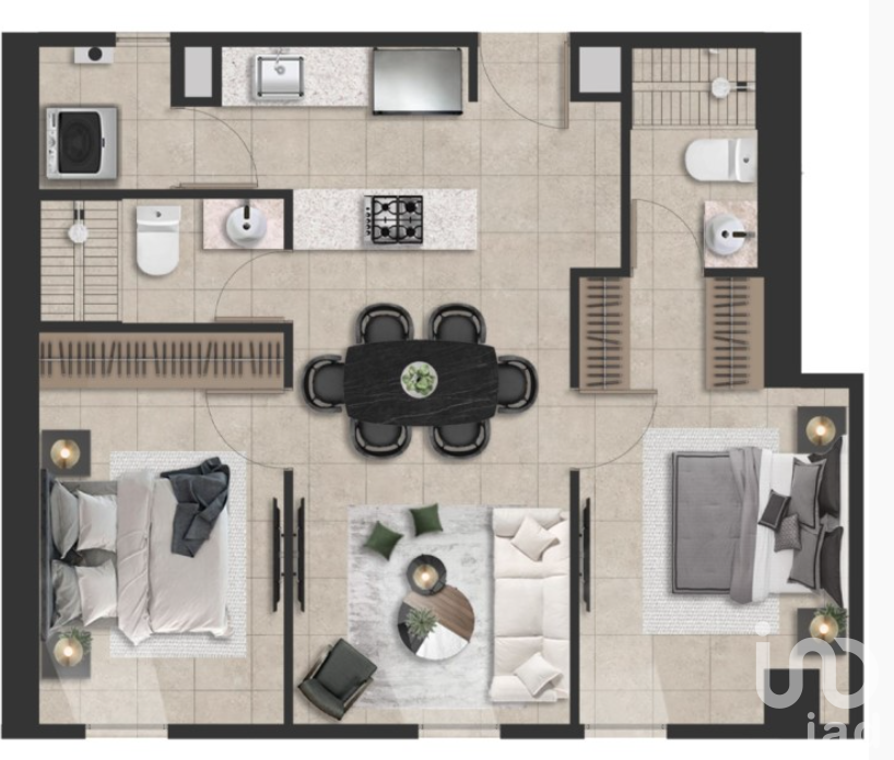 DEPARTAMENTO EN PREVENTA ZONA AUDITORIO TELMEX 2 RECAMARAS 2 BAÑOS