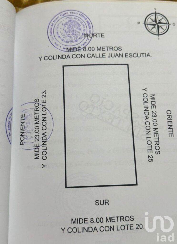 Terreno en venta Juan Escutia San Matias Amozoc Puebla