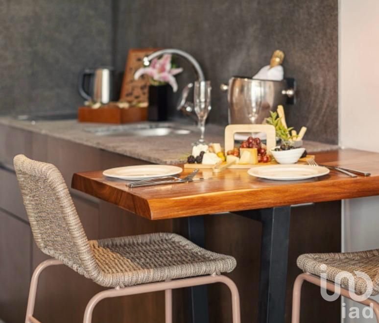 Estudio amueblado en resort frente al mar con vista al atardecer en Puerto Morelos.