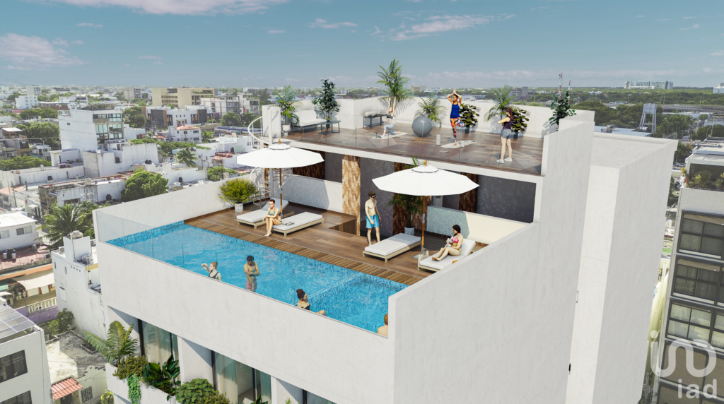 DEPARTAMENTOS NUEVOS EN VENTA, CENTRO PLAYA DEL CARMEN A 4 ESQUINAS DE LA FAMOSA QUINTA AVENIDA