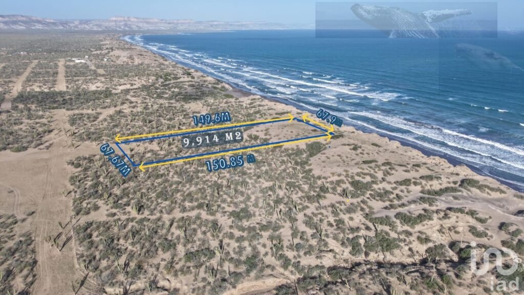 Terreno frente a playa El Quelele, La Paz, B.C.S.