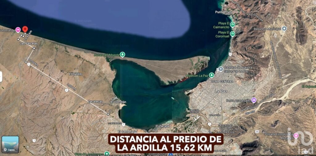 Terreno frente a playa El Quelele, La Paz, B.C.S.