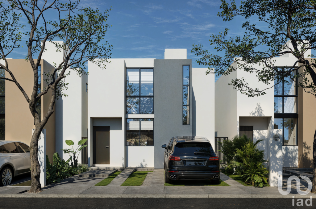 Casa de dos habitaciones en Conkal, amenidades y seguridad