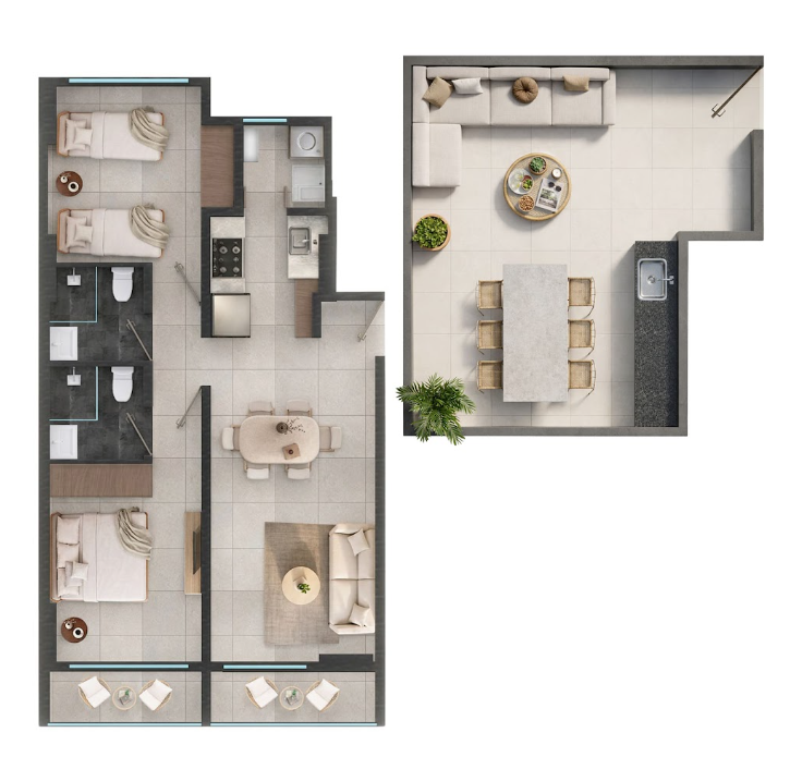 Departamento  en  preventa   Col. Portales  CDMX