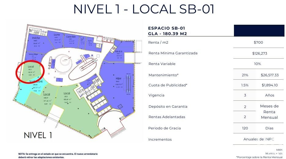 Se renta local comercial en insurgentes sur