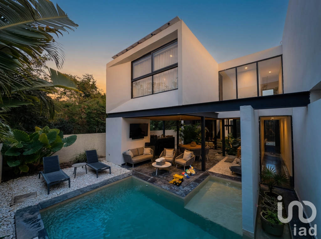 CASA EN VENTA COMPOSTELA 61 EN KOMCHEN, CON PANELES SOLARES Y PISCINA