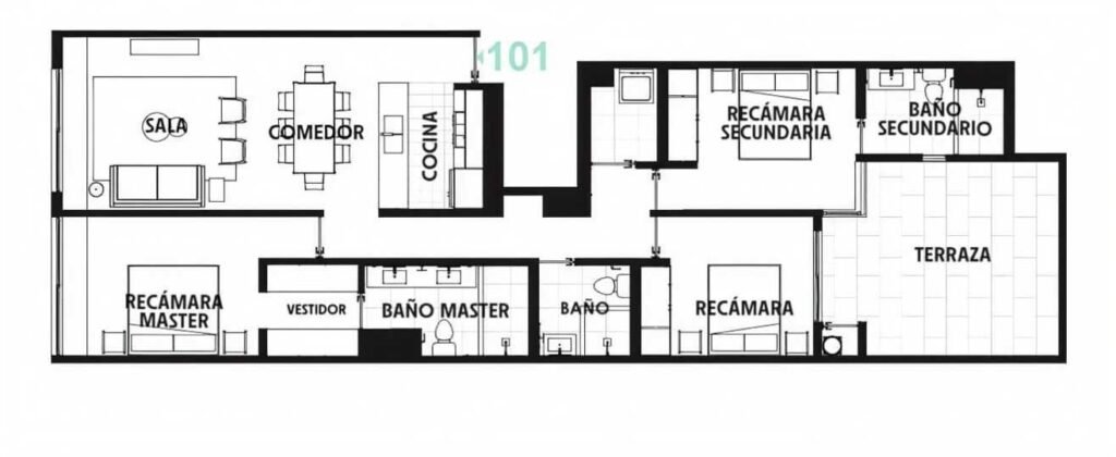 DEPARTAMENTO EN PRE-VENTA COLONIA ROMA 123M2+22M2 TERRAZA ENTREGA OCTUBRE 2026