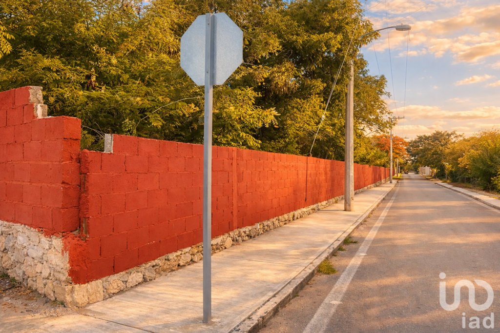 TERRENO DE 4,200 M2 EN ESQUINA SOBRE CALLE PRINCIPAL EN CONKAL ALTA PLUSVALÌA
