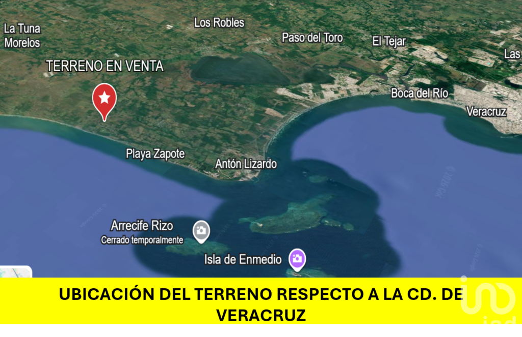 Venta de terreno en el Bayo, Alvarado, Ver. 921 m2 ideal para casa vacacional negocio