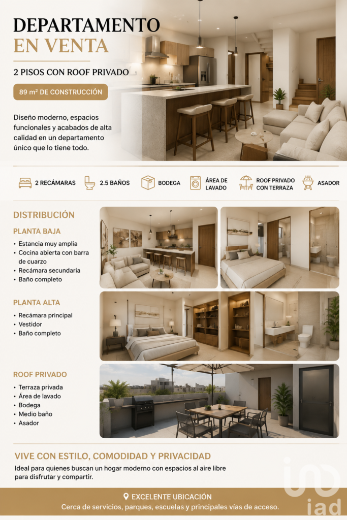 Departamento en venta en Coyoacán con Roof Garden Privado
