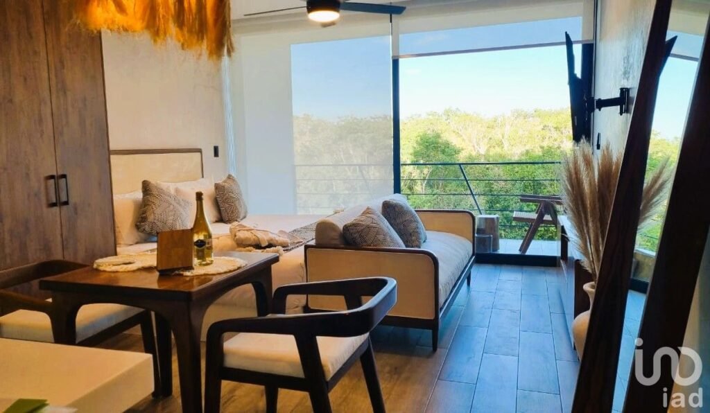 Estudio amueblado en Renta cerca costera de Tulum.