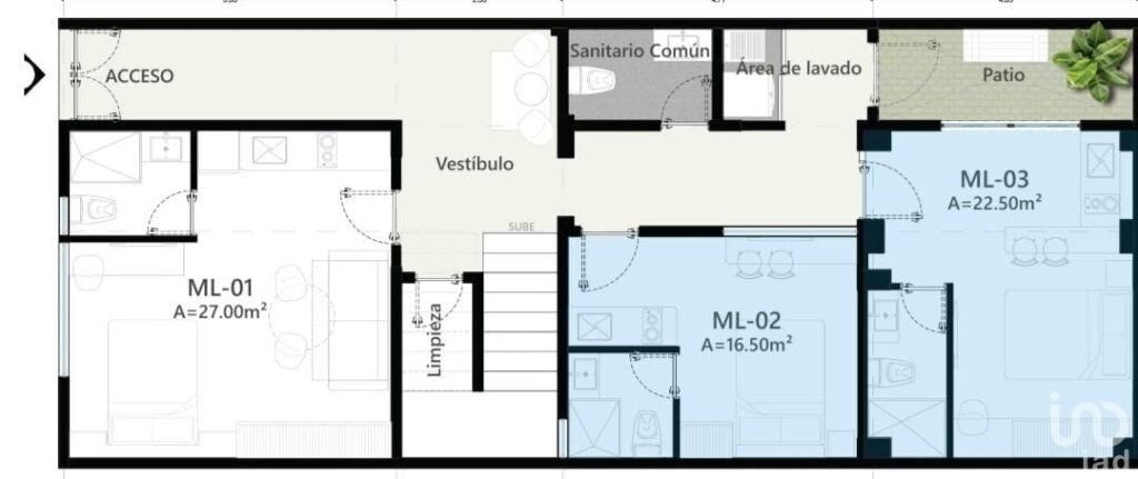 GRAN LOFT EN VENTA EN COLIVING EN LA ROMA