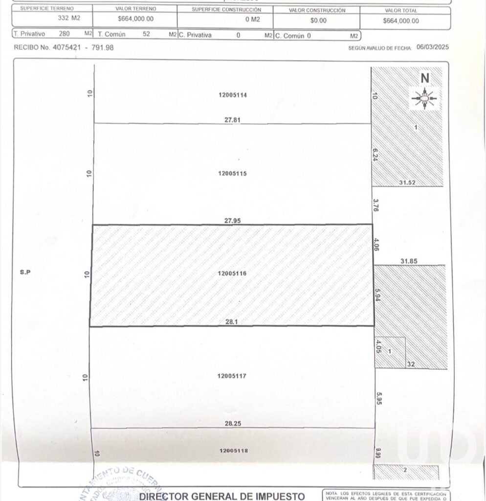 Terreno en Venta, en Privada, Col. del Empleado