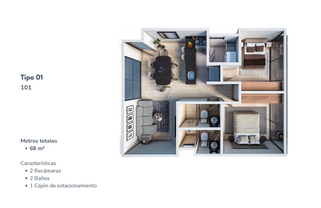 Departamento   en Pre venta  Col. Napoles  CDMX