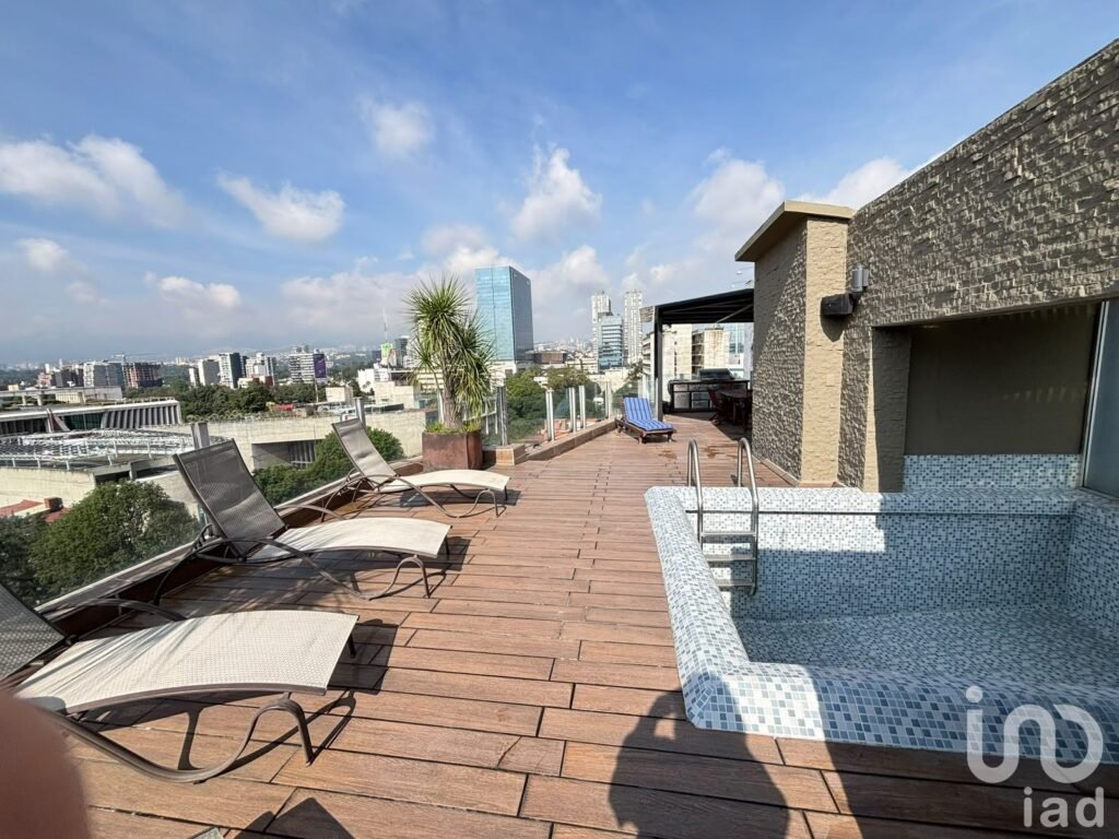 Se renta departamento PH Amueblado con terraza y alberca privada  en San jose Insurgentes