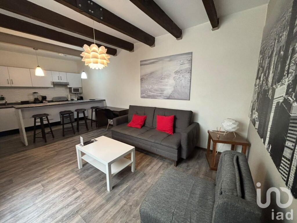 Se renta departamento amueblado con roof garden en Obrero mundial